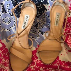 Steve Madden tan heels 4in
